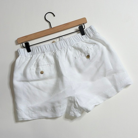 NWT!! J. CREW 3" Harbor Shorts Line Solid White Preppy Nautical Summer Medium - Picture 8 of 16
